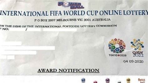 international fifa world cup lottery|World Cup: Warning over football lottery scams .